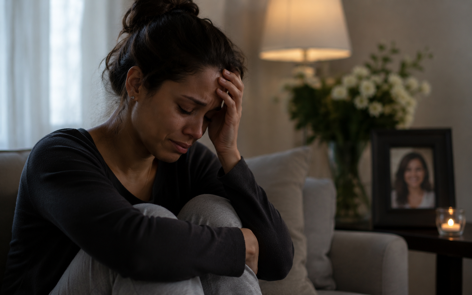1b a woman dealing with grief